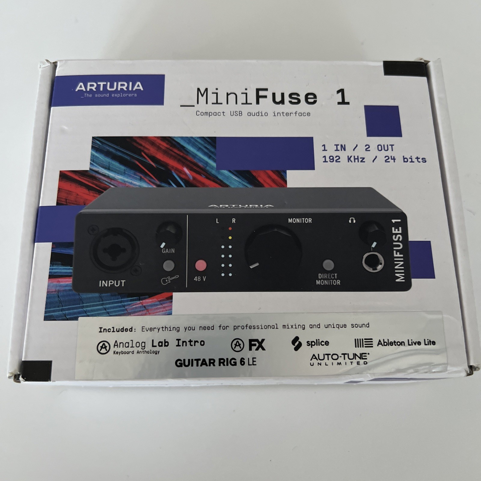 Arturia Mini Fuse 1 Compact USB Audio Interface 1 In/2 Out Works No Cable