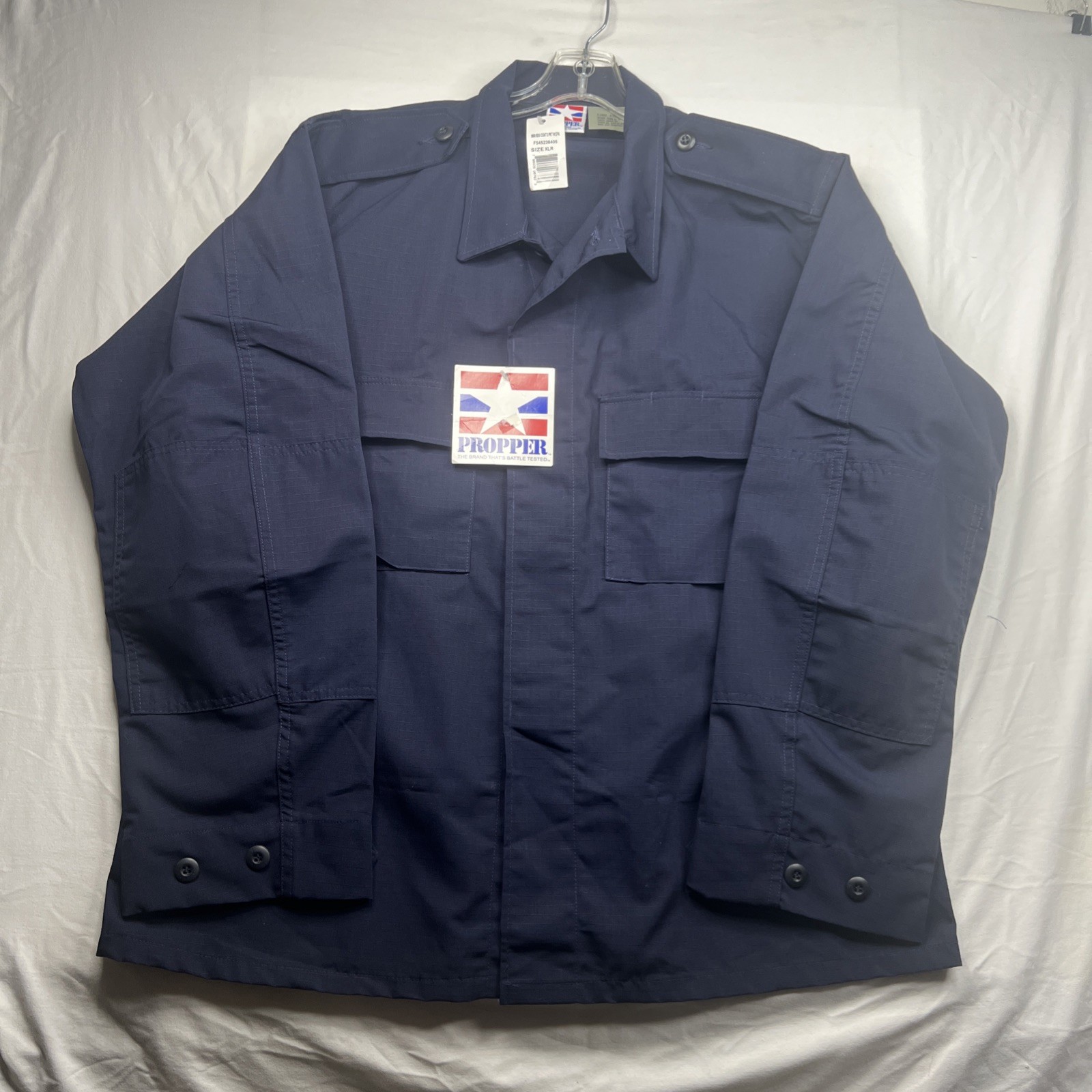 Propper International Combat Coat BDU Army Military Police XLR Navy Blue NWT
