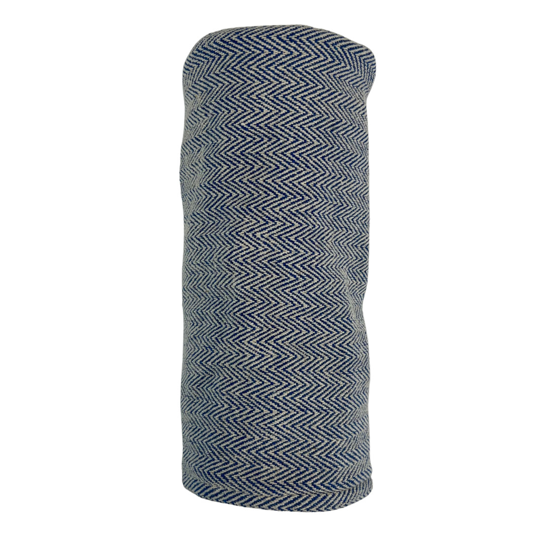 Blue Chevron Tweed Barrel Golf Headcover Driver by Sunfish