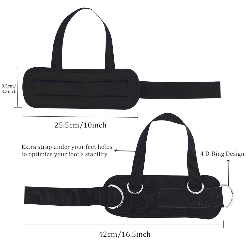 Adjustable Ankle Straps for Cable Machines Gym Cable Attachments Leg Kickbacks