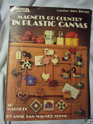 MAGNETS GO COUNTRY plastic canvas PATTERN LEAFET (#851)