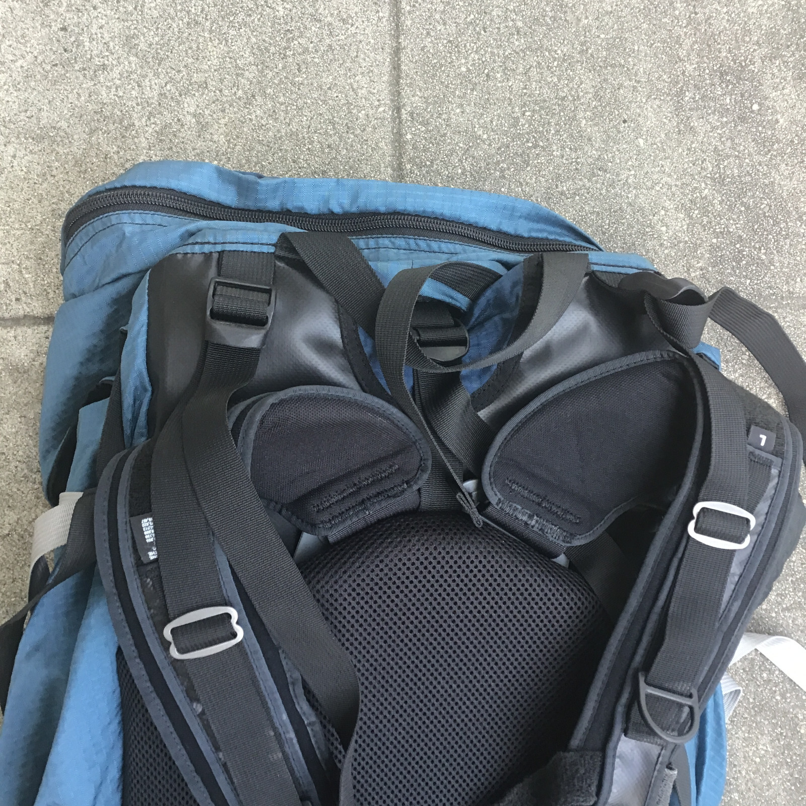 Gregory Shasta Hiking Trail Camping Internal Frame Backpack Size Large Blue Gray