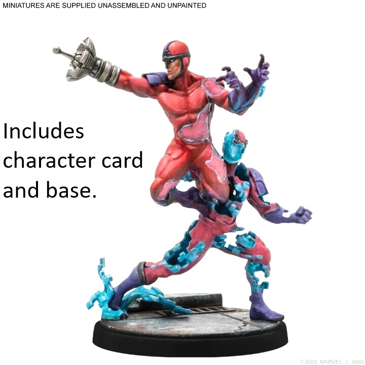 Klaw model, character card and base Marvel Crisis Protocol