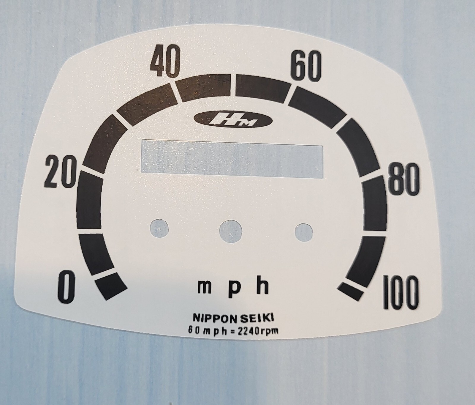 Honda DREAM 305 CA77 CA72 Speedometer Gauge Clock Overlay Decal