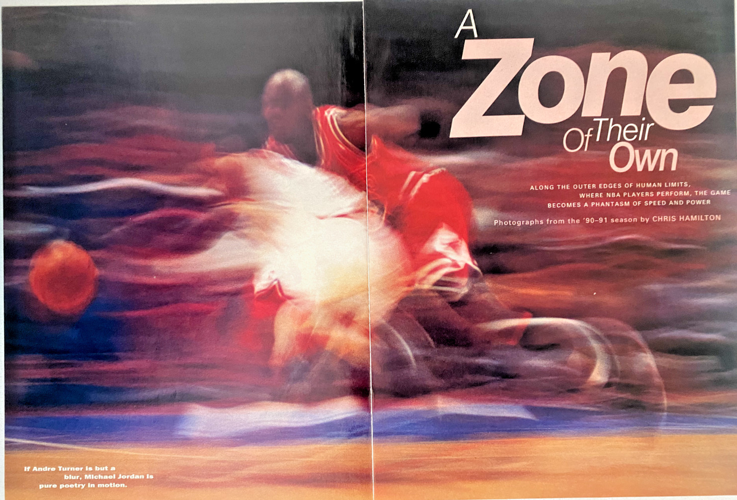 Michael Jordan Chicago Bulls Poetry In Motion Vintage 1991 Magazine Photo