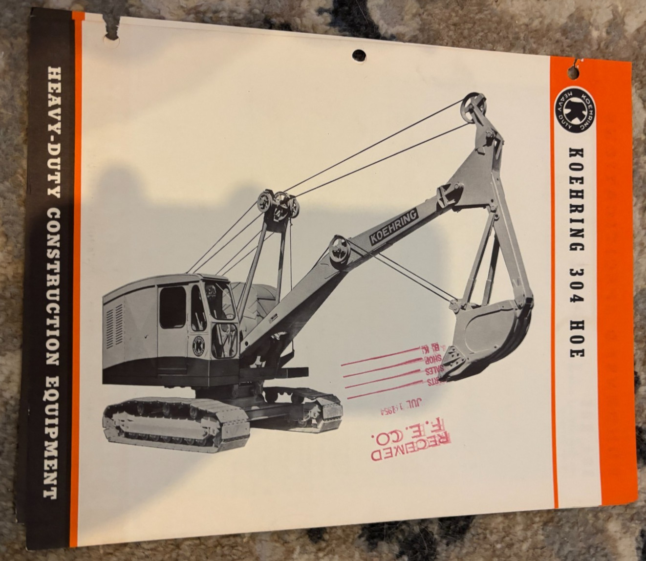 Koehring 304 Hoe Brochure AMIL25