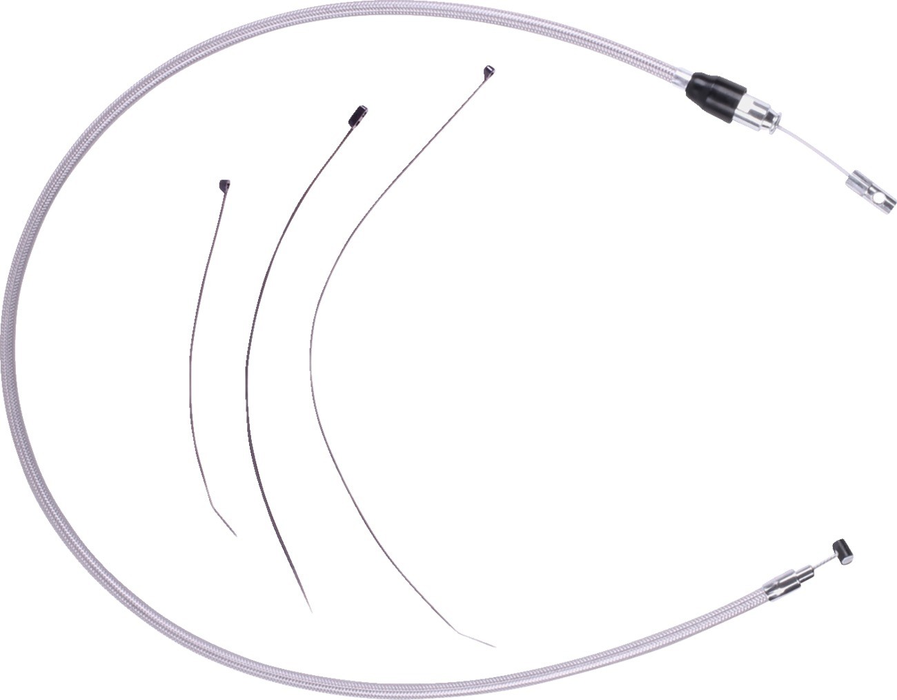 DRAG SPECIALTIES 5323806HE Quick Connect Clutch Cable - Upper - Stainless Steel