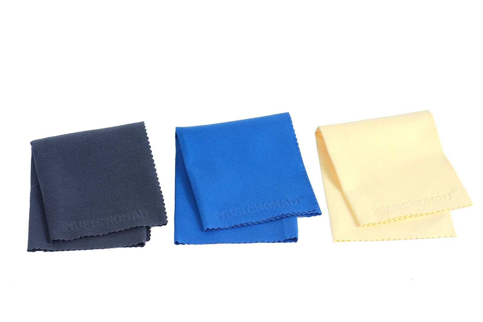 MusicNomad Microfiber Polishing Cloth-3 Pack (MN203) MusicNomad