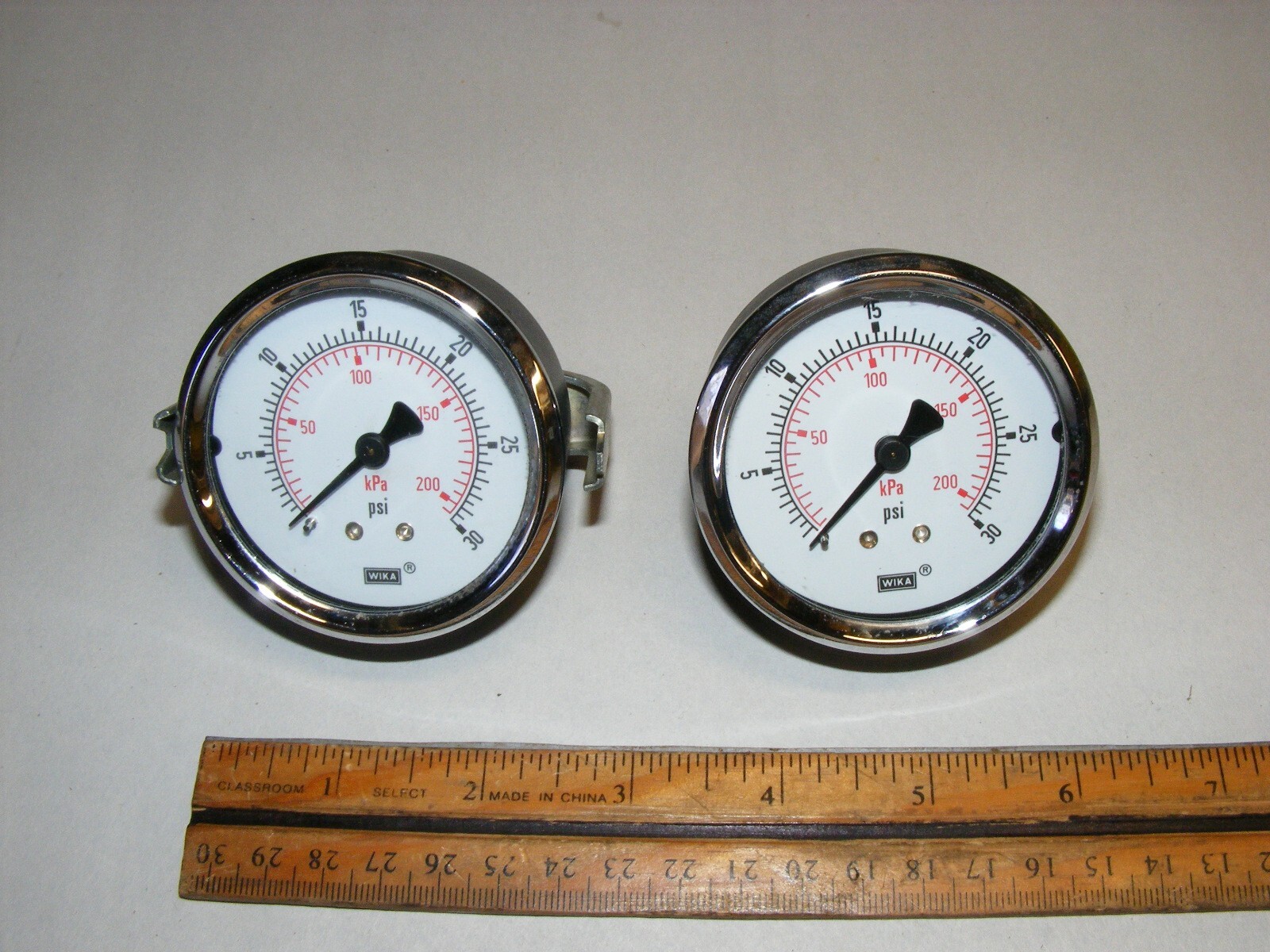 (2) Wika Panel Gauge Lot 2 1/2" 0 to 30   -  (jms1)