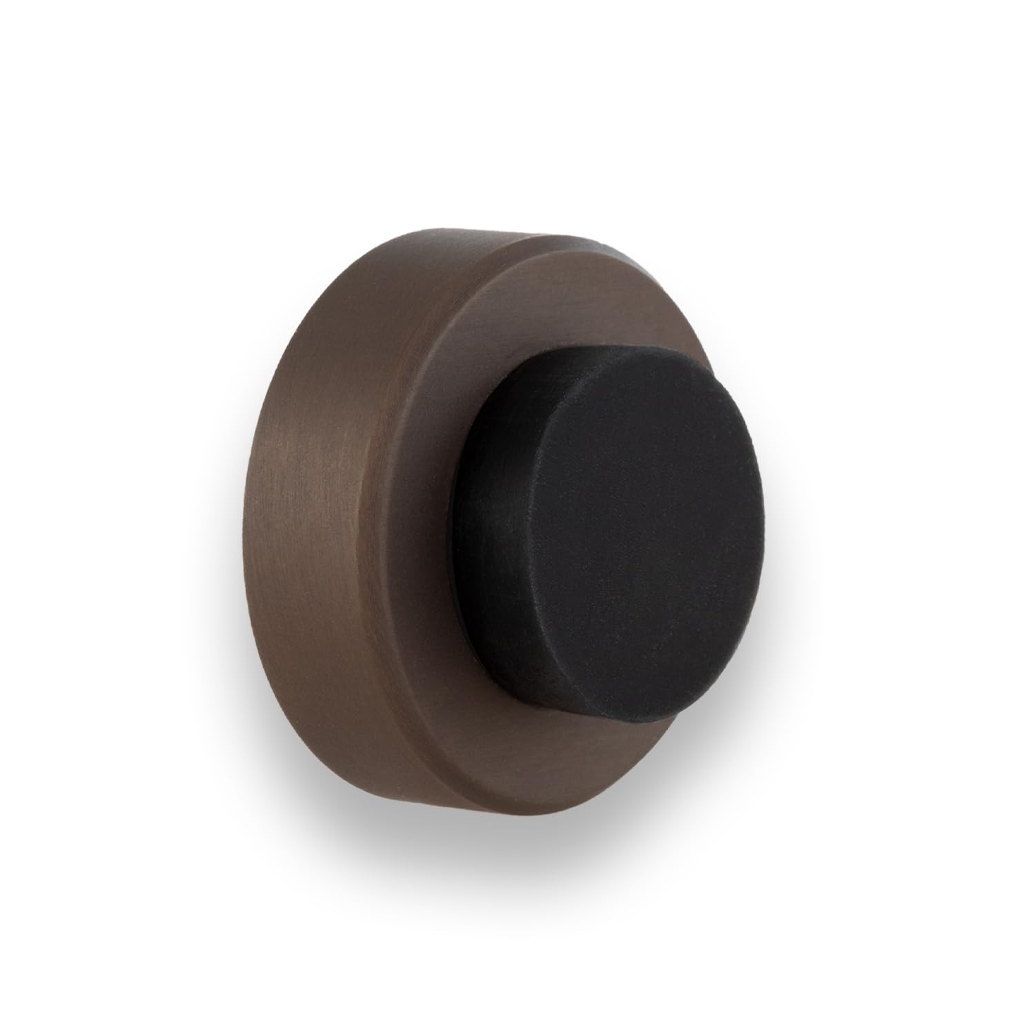 EVI Herrajes | Wall Door Stop | 1,37x0,7" | Rustic Finish Brass | Adhesive + ...