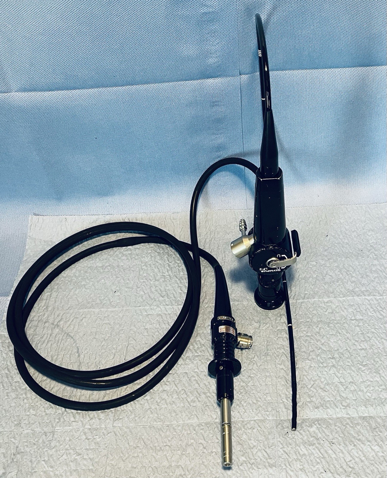 Olympus Flexible Fiber Endoscope with a few spots with case Ref LF-2