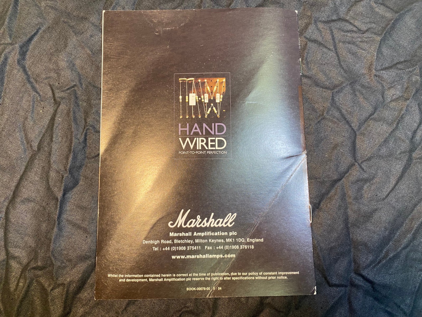 Marshall Amplification Handwired Cabinets Owner's Manual