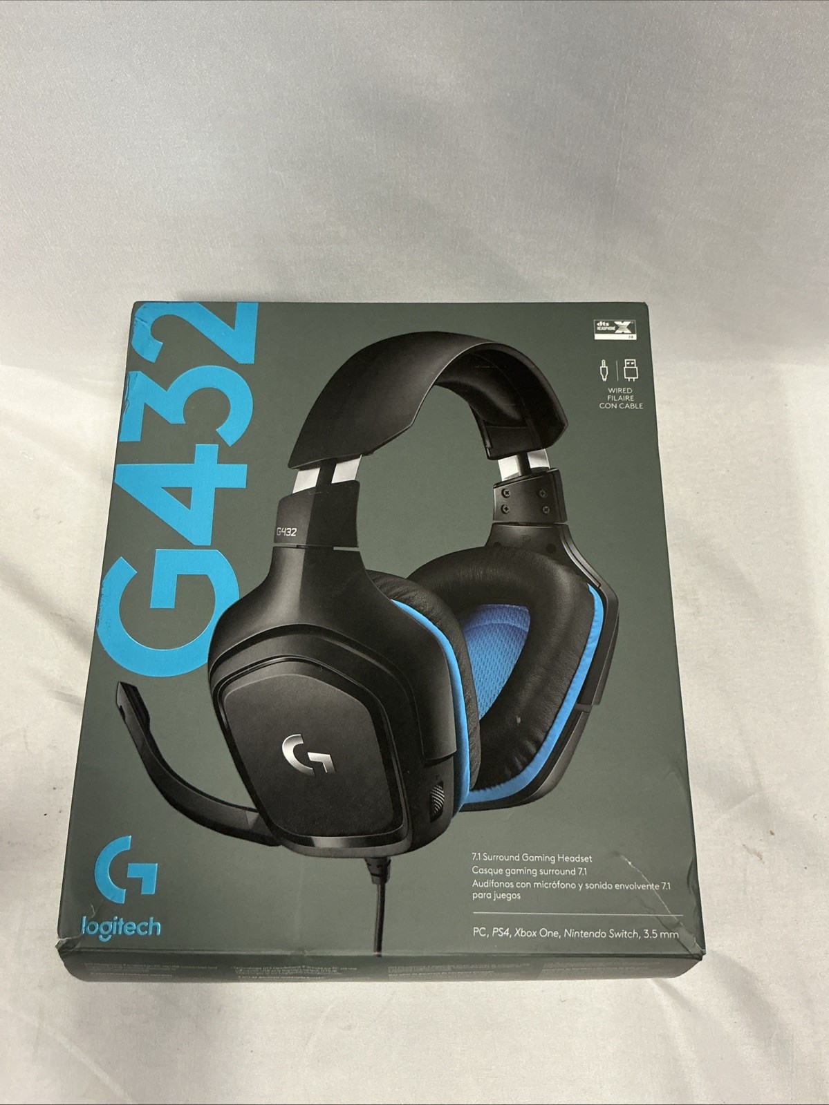Logitech G432 DTS X 7.1 Surround Sound Wired PC Gaming Headset