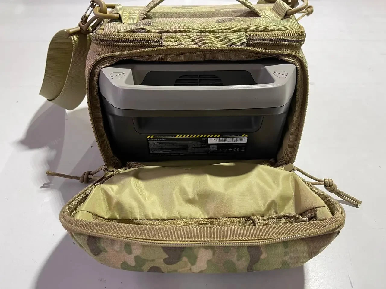 Shockproof bag for EcoFlow River 2 , multicam