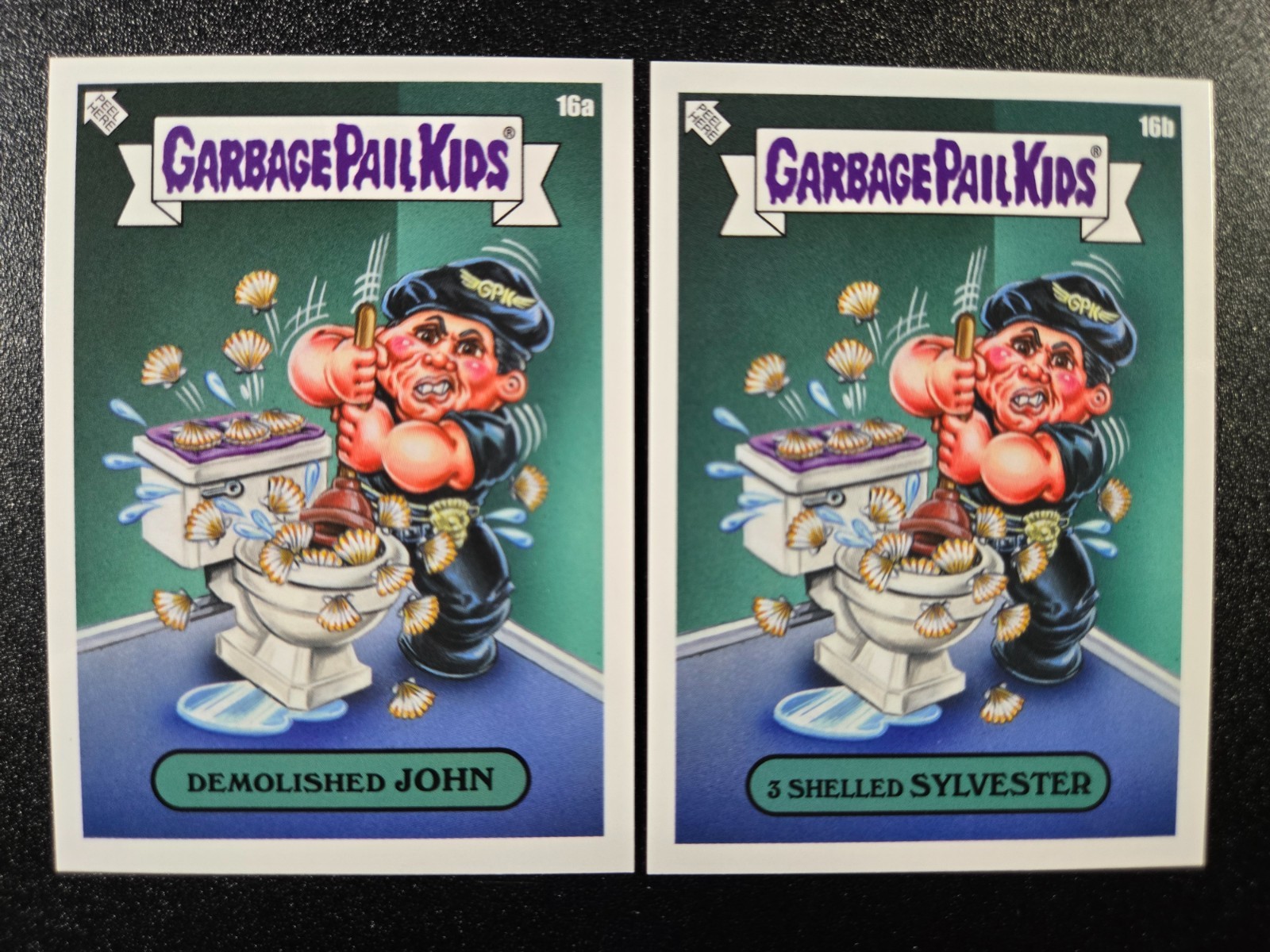 Demolition Man Sylvester Stallone Wesley Snipes Spoof Garbage Pail Kids Card Set