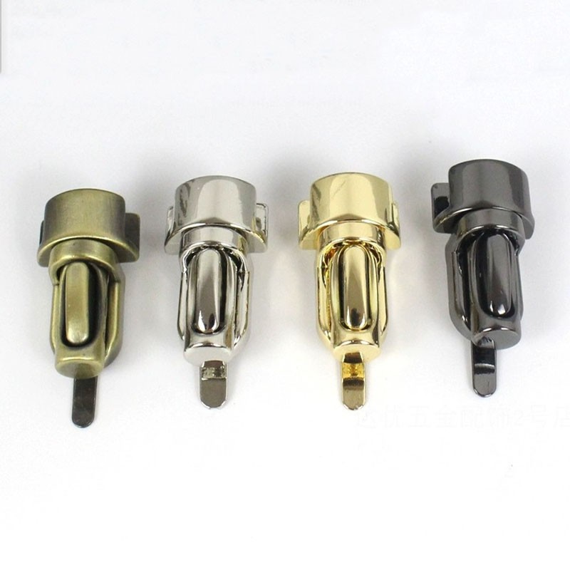 1 Pcs 19x34mm Column Tuck Lock Closure Catch Clasp for Leather Bag Handbag Purse