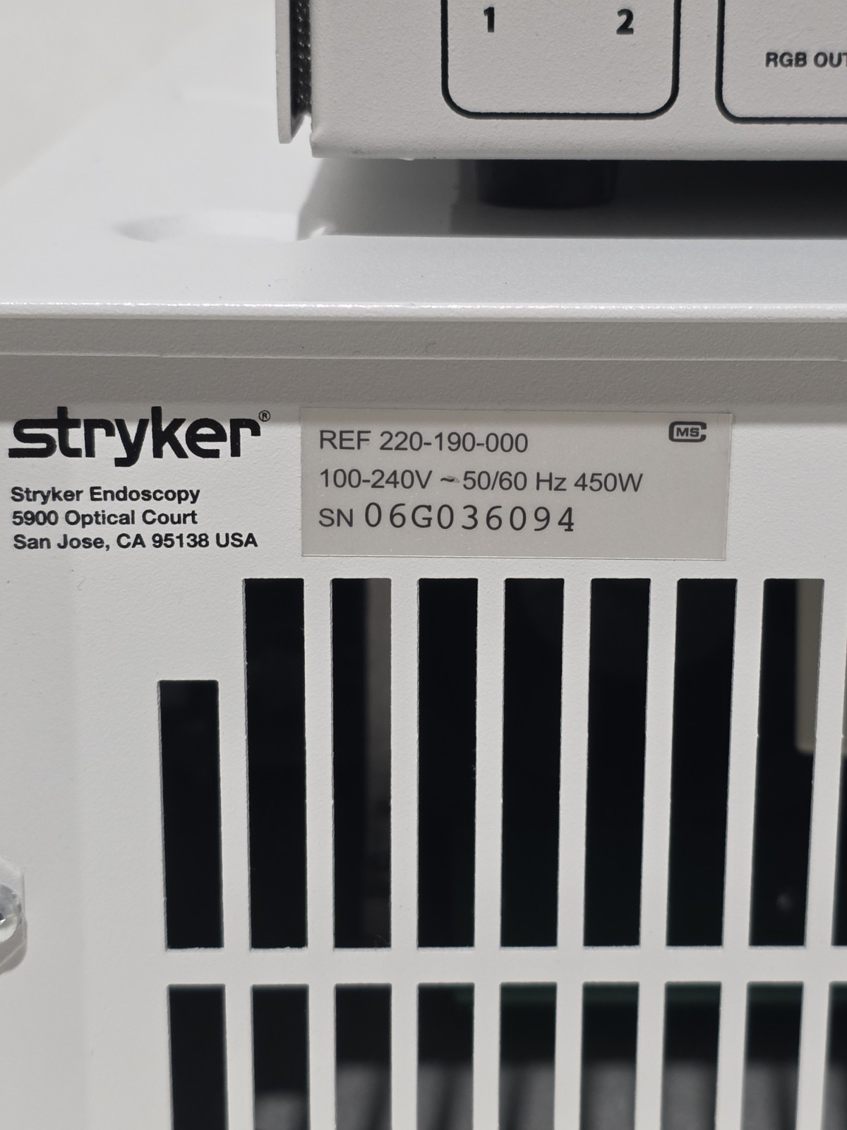 Stryker 988 3Chip Digital Camera Controller with X7000 Light Source