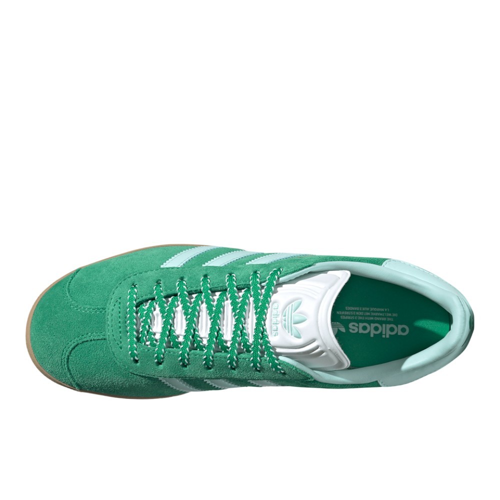 adidas Gazelle Indoor Lace Up Womens Green Sneakers Casual Shoes JH7218