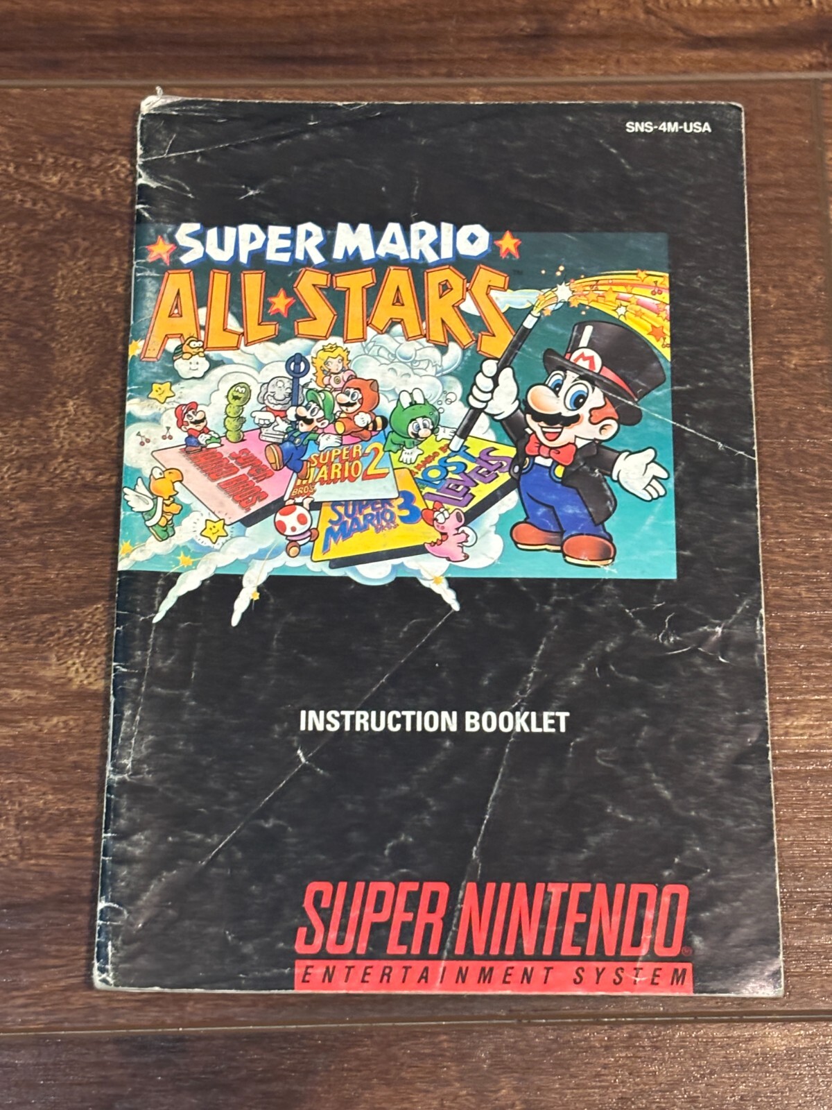 Super Mario All Stars SNES Super Nintendo Instruction Manual Only