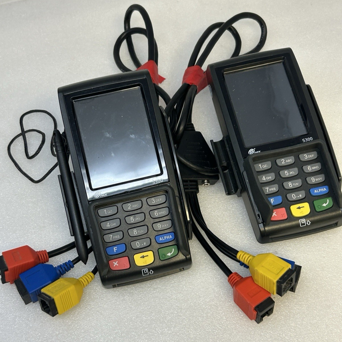 PAX S300 Integrated PIN Pad Credit Card Terminal - Lot of 2