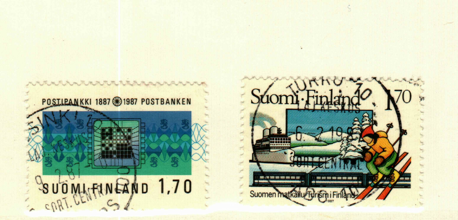 Finland #747-8 used