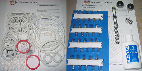 1978 Atari Space Riders Pinball Machine Tune-up Kit - Includes Rubber Ring Kit