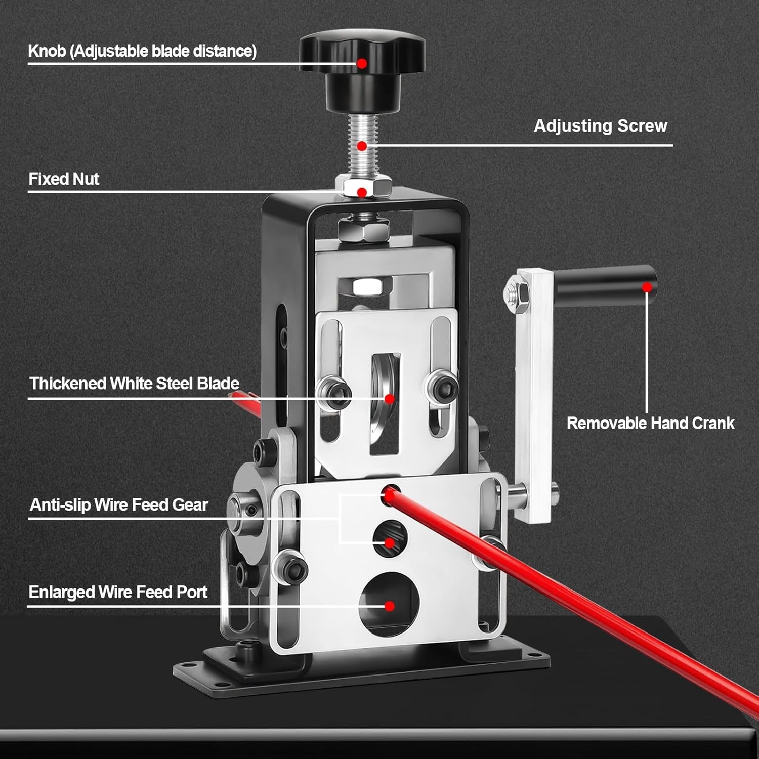 Professional Grade Wire Stripping Tool | 1" Capacity & Quick Blade Change