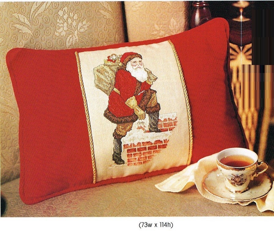 ROOFTOP ST. NICK   CROSS STITCH PATTERN ONLY  -  KN  ERUP