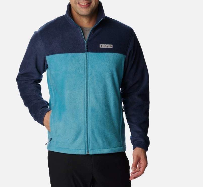 NEW Columbia Men’s Steens Mountain Fleece FULL ZIP JACKET BLUE SIZE XXL