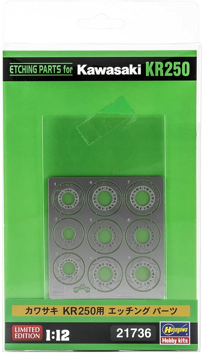 Hasegawa 1/12 Etching Parts Plastic model for Kawasaki KR250 21736