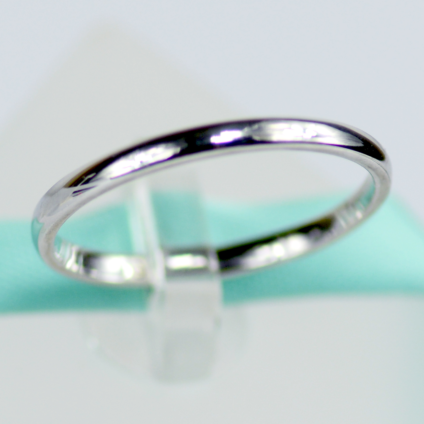 Sterling Silver 2MM Band Plain Silver Ring Comfort Women Wedding Bands Laszlo V