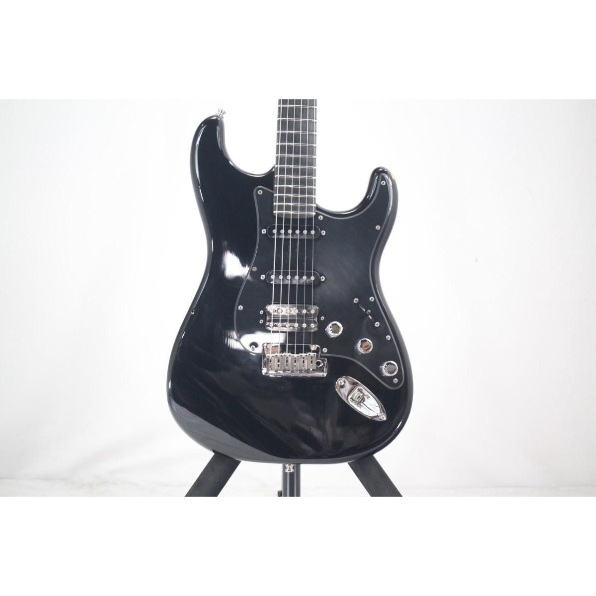 Fender FSR None More Black Strat Electric Guitar Black Maple S