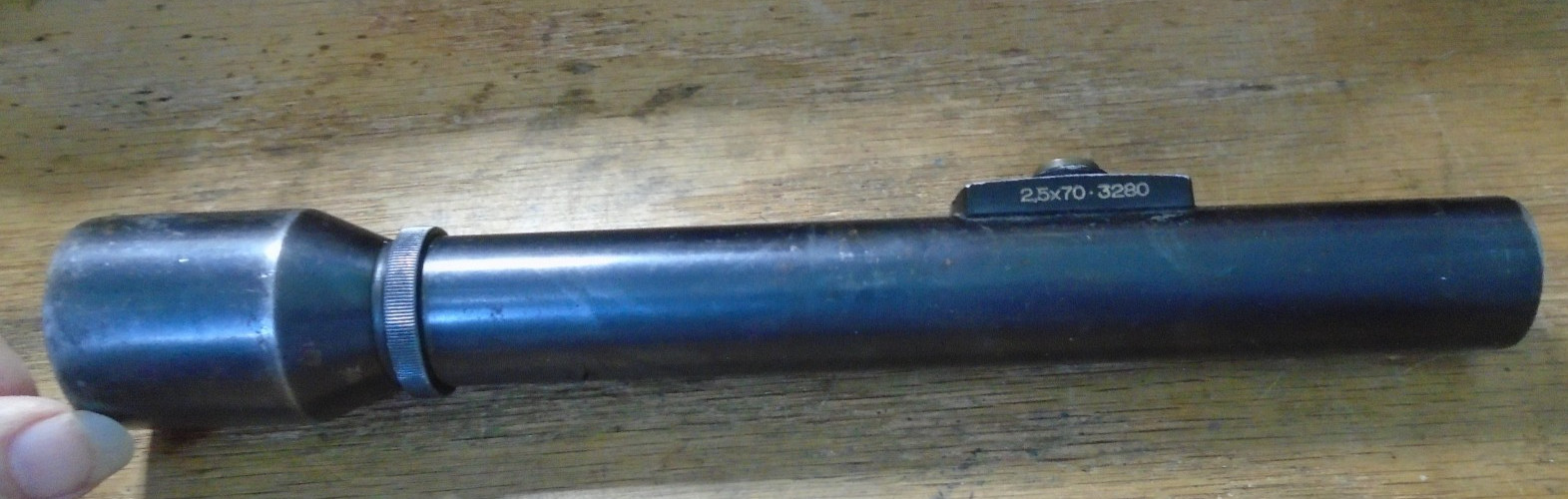 Vintage AJACK Germany Rifle Scope 2.5 x 70 3280 WWII? Clear Optics