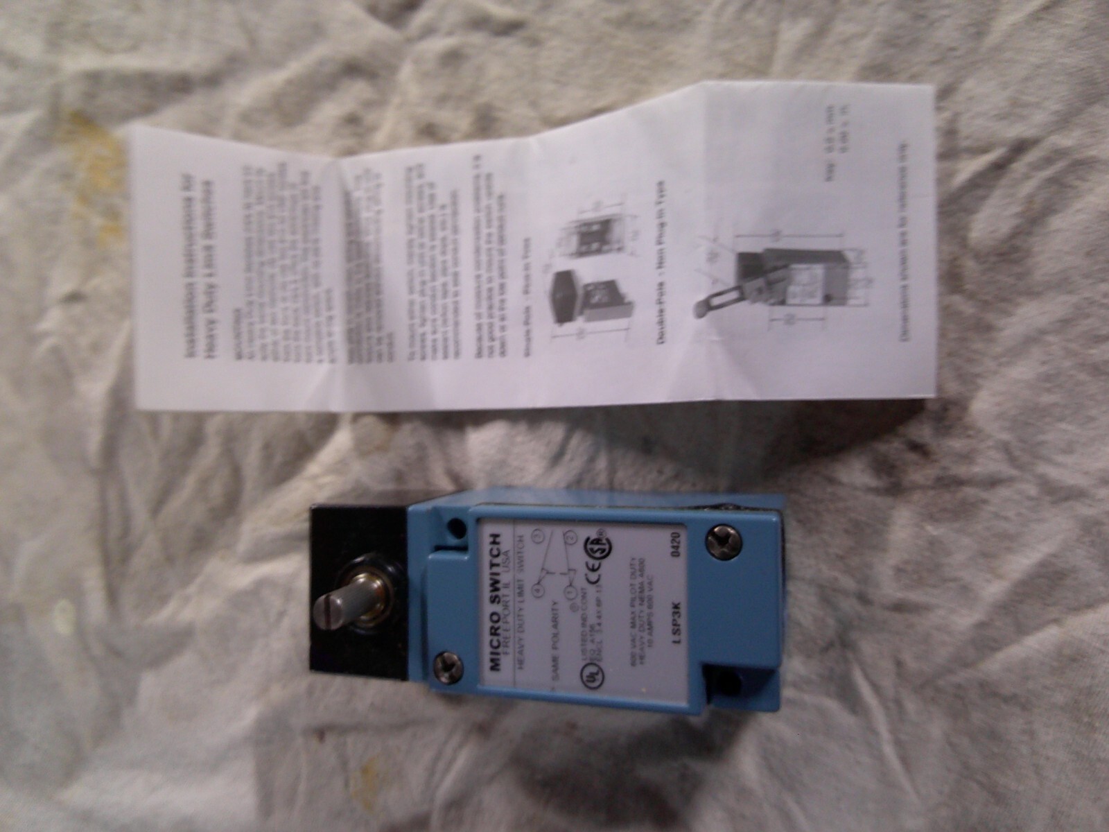 Honeywell LSP3K LSP3K-1D Microswitch Limit Switches Limit (UP TO 3)
