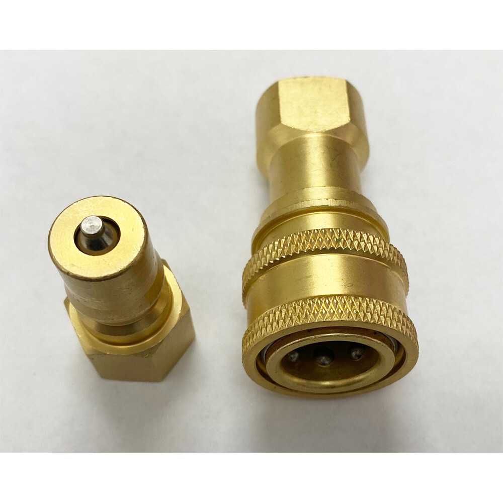 2 Sets 1/4" Brass Quick Disconnect Coupler Carpet Cleaning Extractor 4pcs