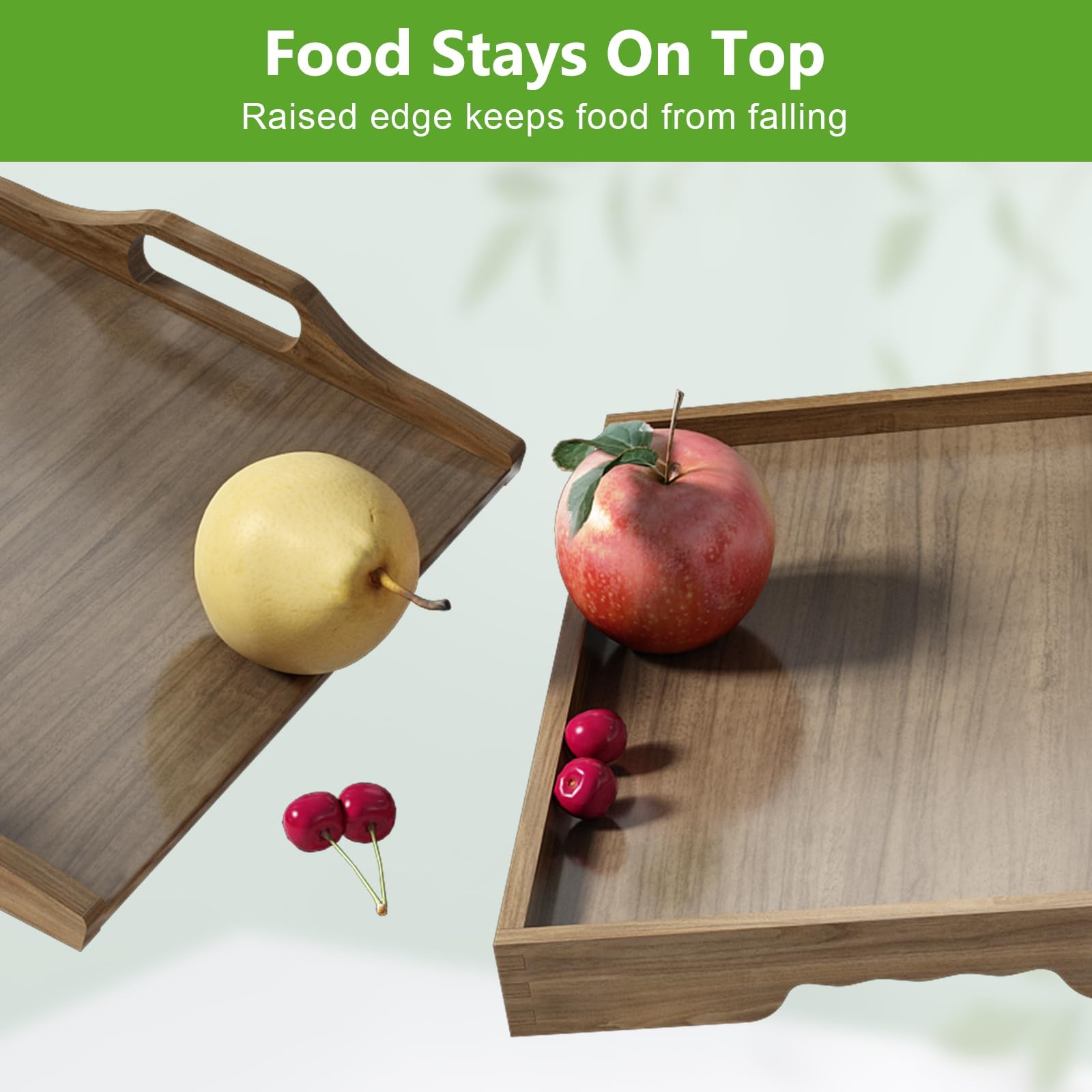 Bed Tray Table, Breakfast Food Tray in Bed with Folding Legs for TV Table, So...