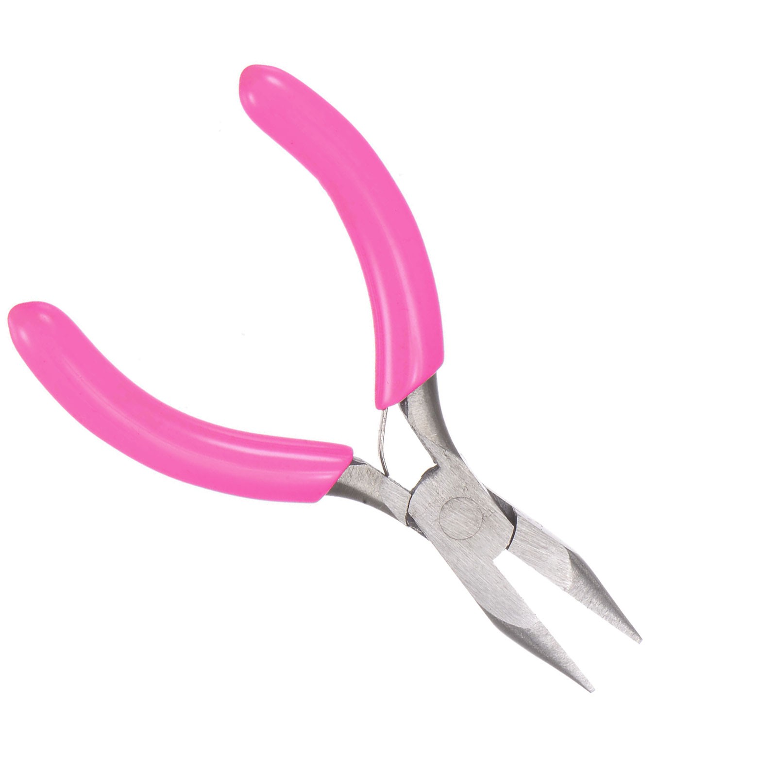 3" Needle Nose Pliers DIY CRAFTS Precision Jewelry Plier w Pink Plastic Handle