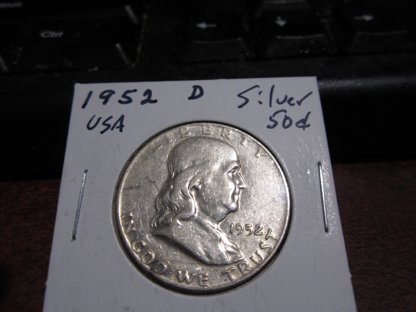 1952 D  - USA - 50 Cent  Franklin - Silver  half dollar
