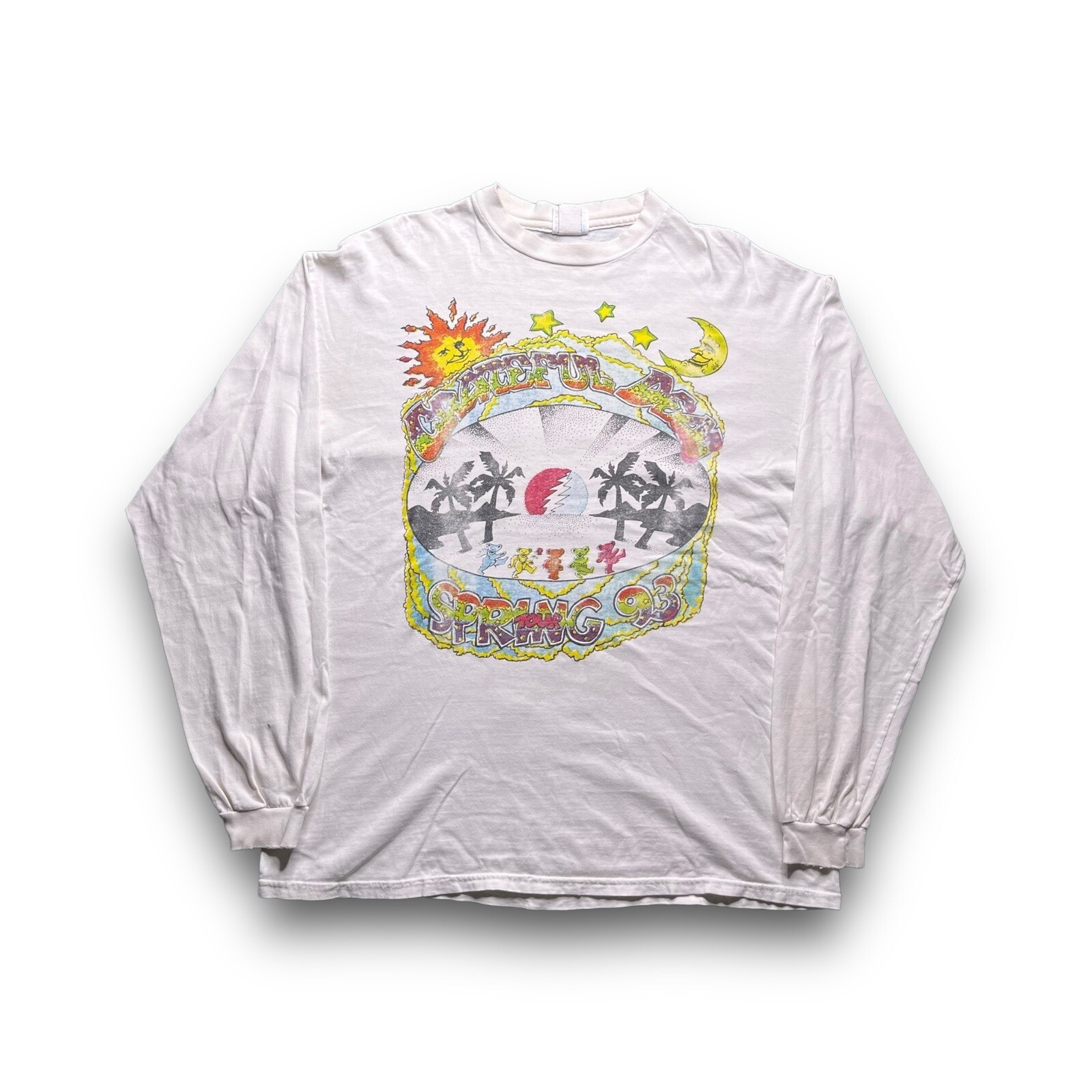 VTG Grateful Dead 1993 Spring Tour Concert Band Tee Long Sleeve Shirt Rare XLOBO