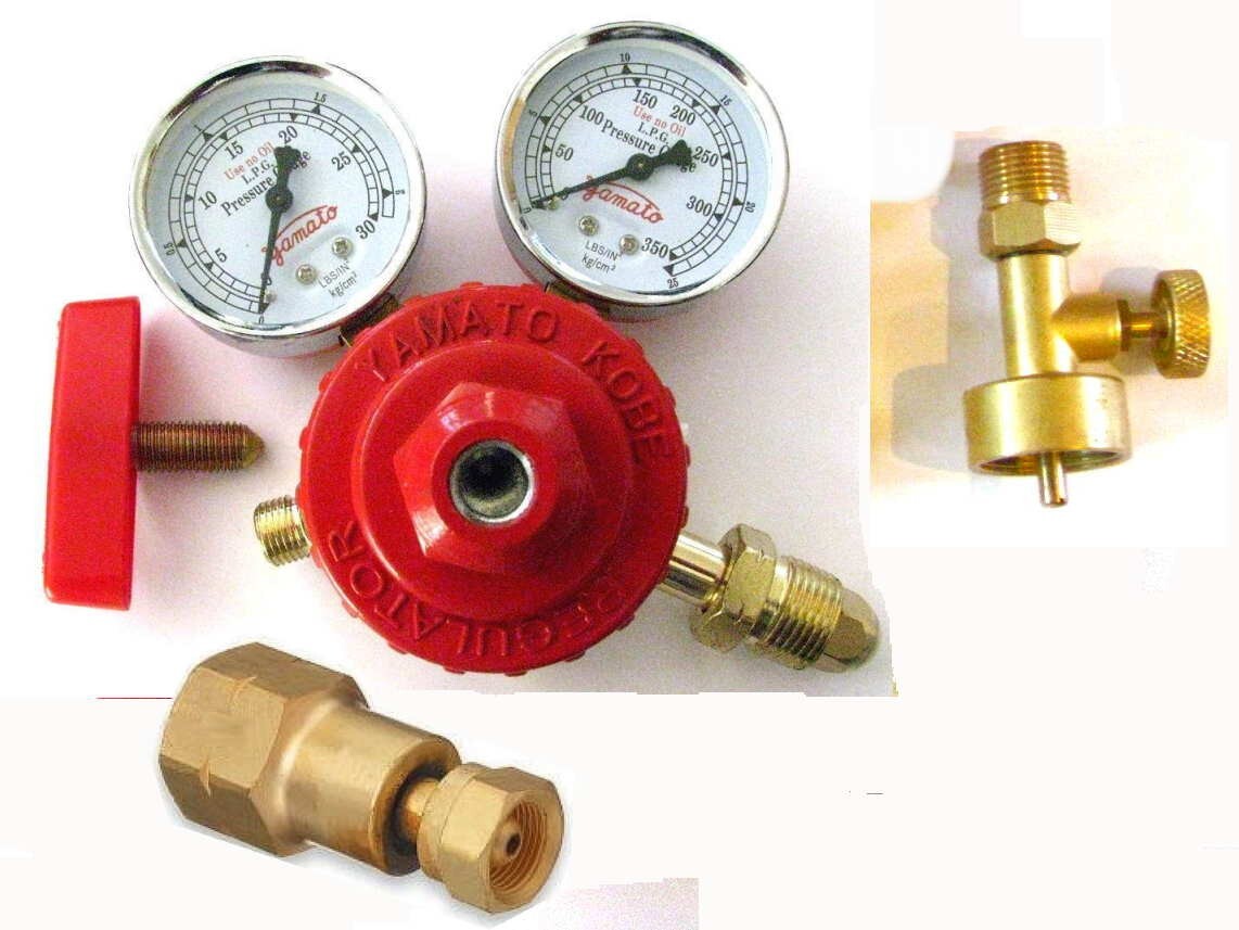 Jewelers Propane/Acetylene Regulator & Canister Valve - Smith Torch TYPE