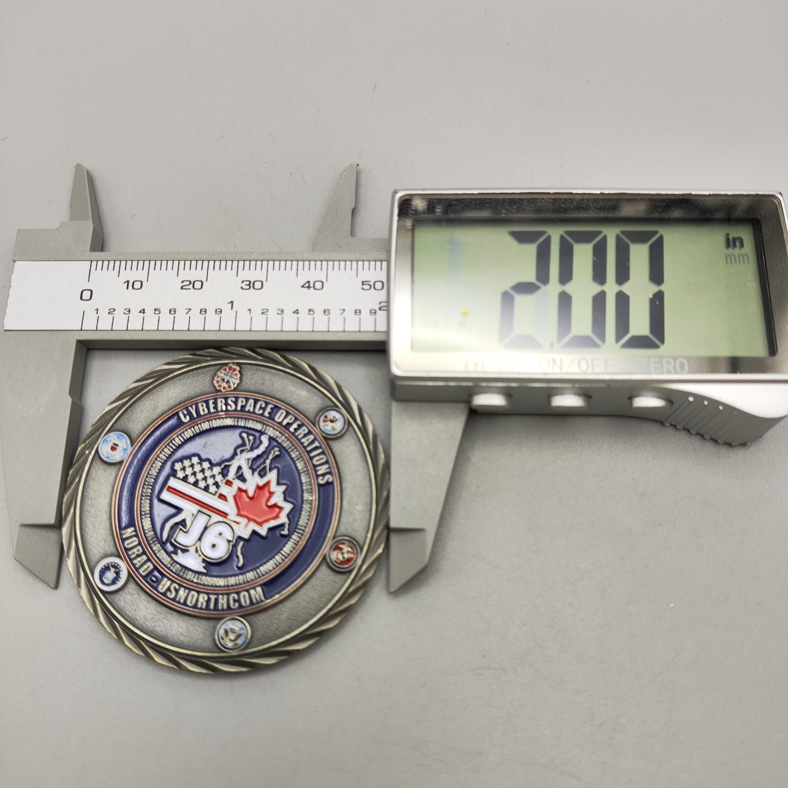 Presented by the Director for Excellence Cyberspace Operations Challenge Coin