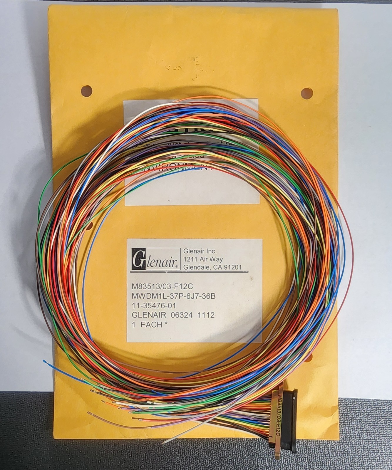 GLENAIR M83513/03-F12C MICRO-D CONNECTOR