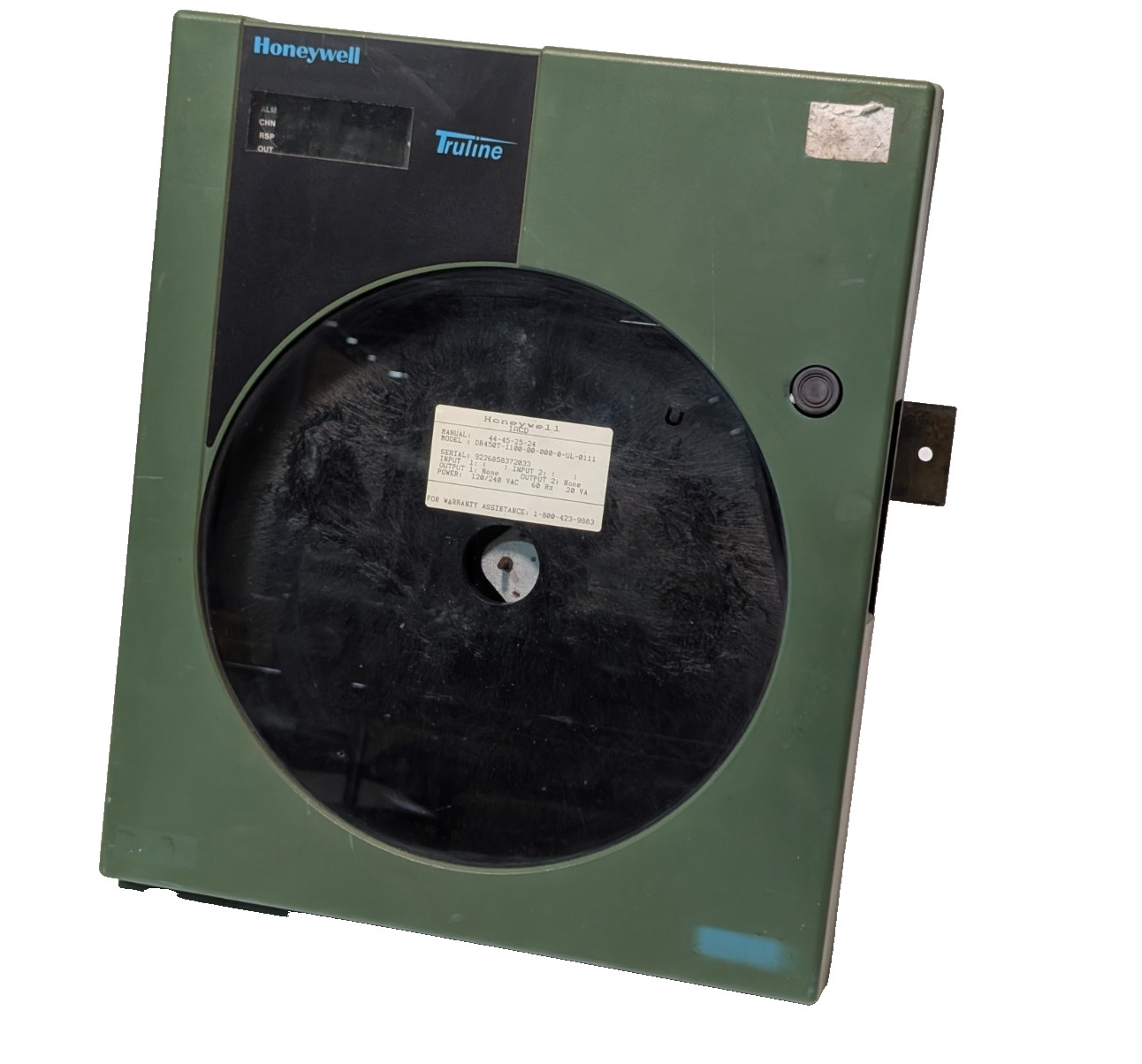 Honeywell DR450T-1100-00-000-00-UL-0111 Truline Circular Chart Recorder 120/240V