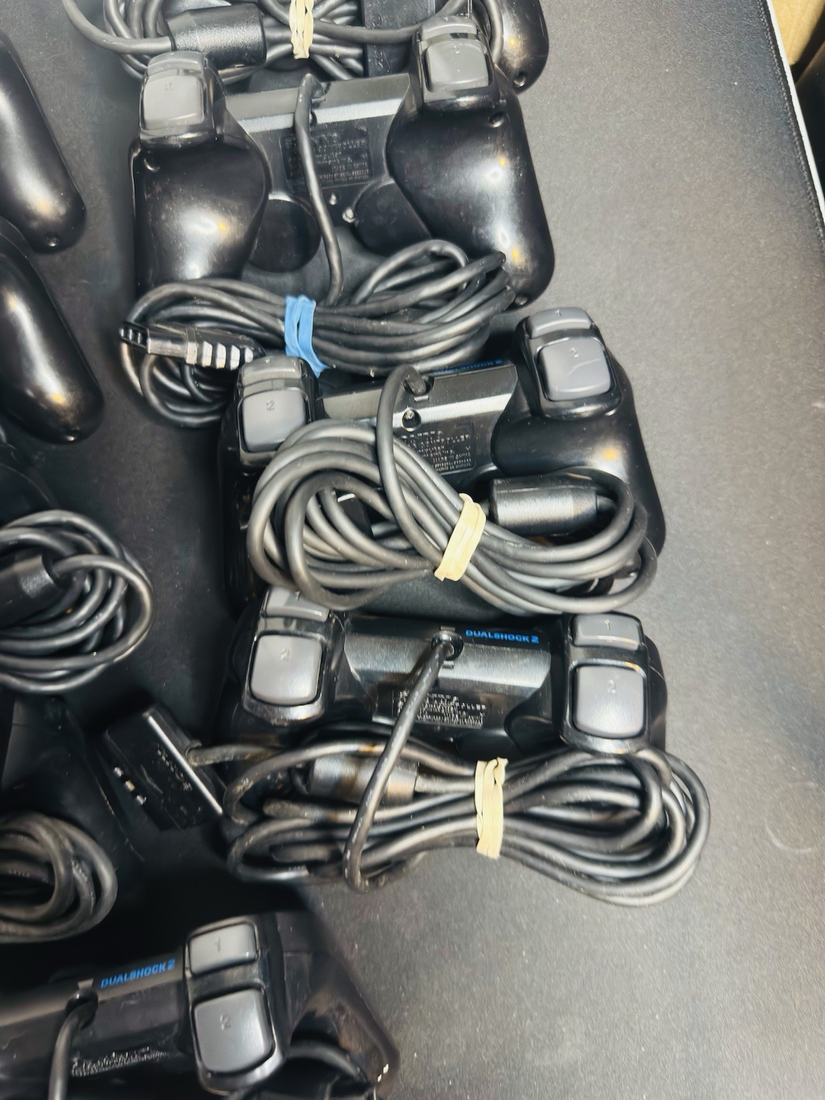 1x OEM Sony PlayStation PS2 Black Dualshock 2 Controller Tested Working