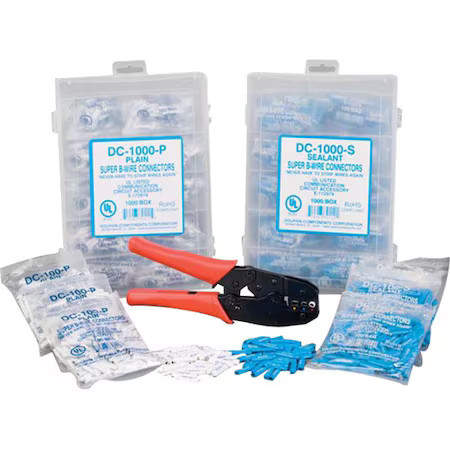 Dolphin Components Dc-100-P Insulation-Displacement Wire Connector, 16 Awg Max,