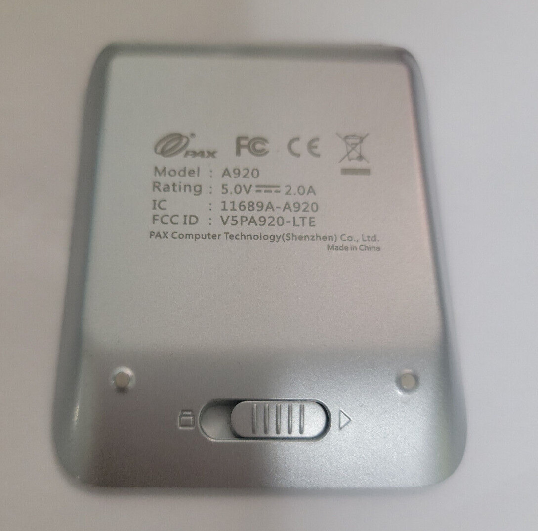 OEM ~ PAX A920 Standard Battery Cover