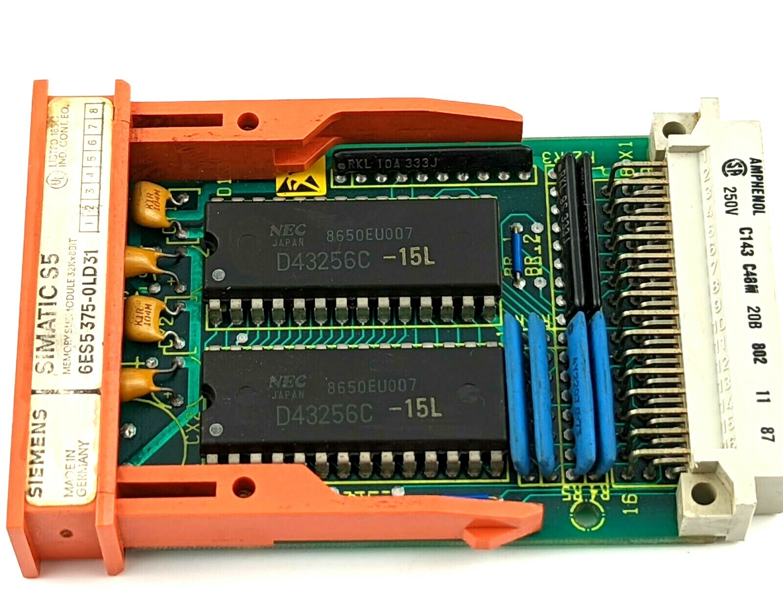 Siemens 6ES5375-0LD31 SIMATIC S5 Memory Module 32KBYTE RAM 6ES53750LD31
