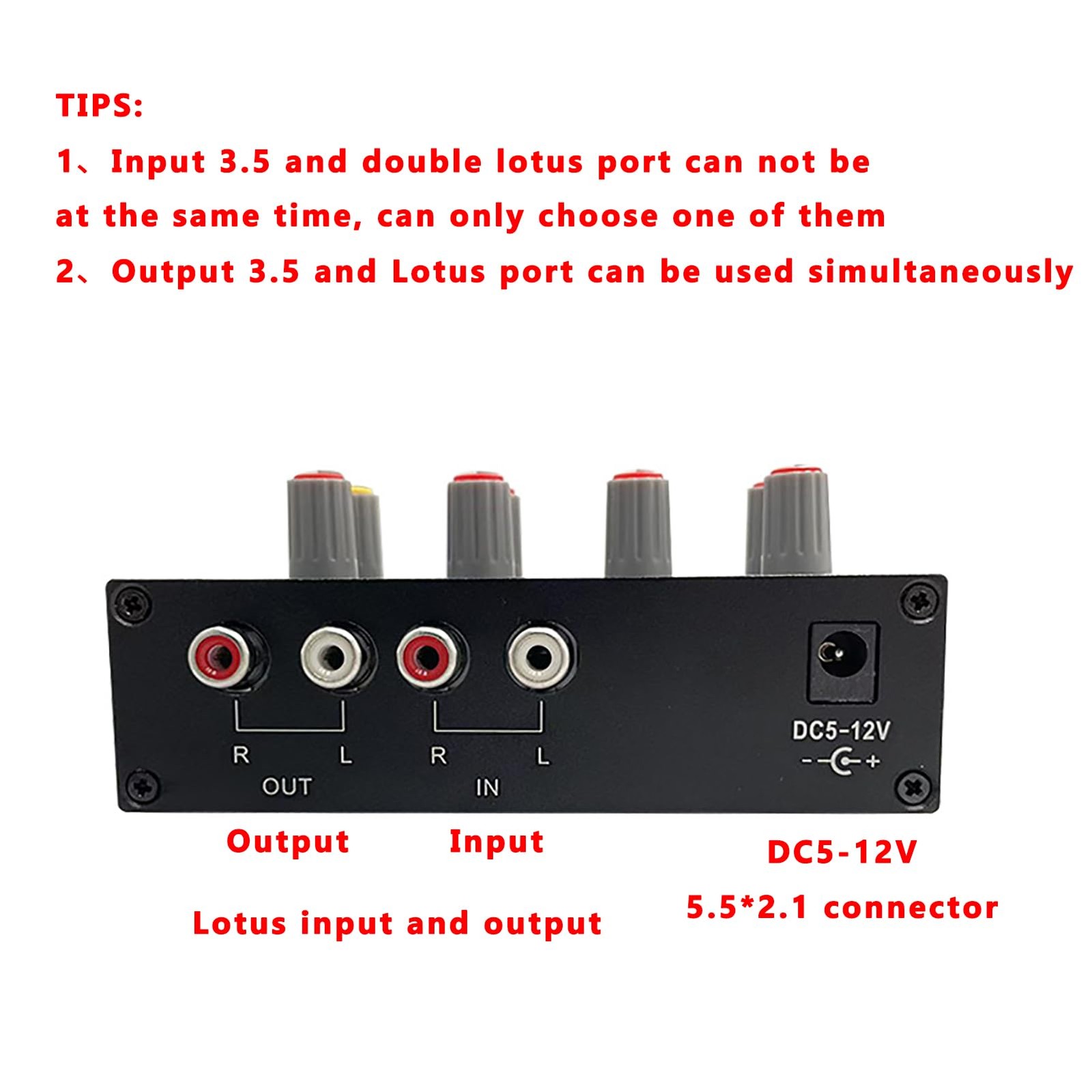 7 Band Sound Equalizer with 3.5mm Interface, Dual Channel Digital Equalizer, ...