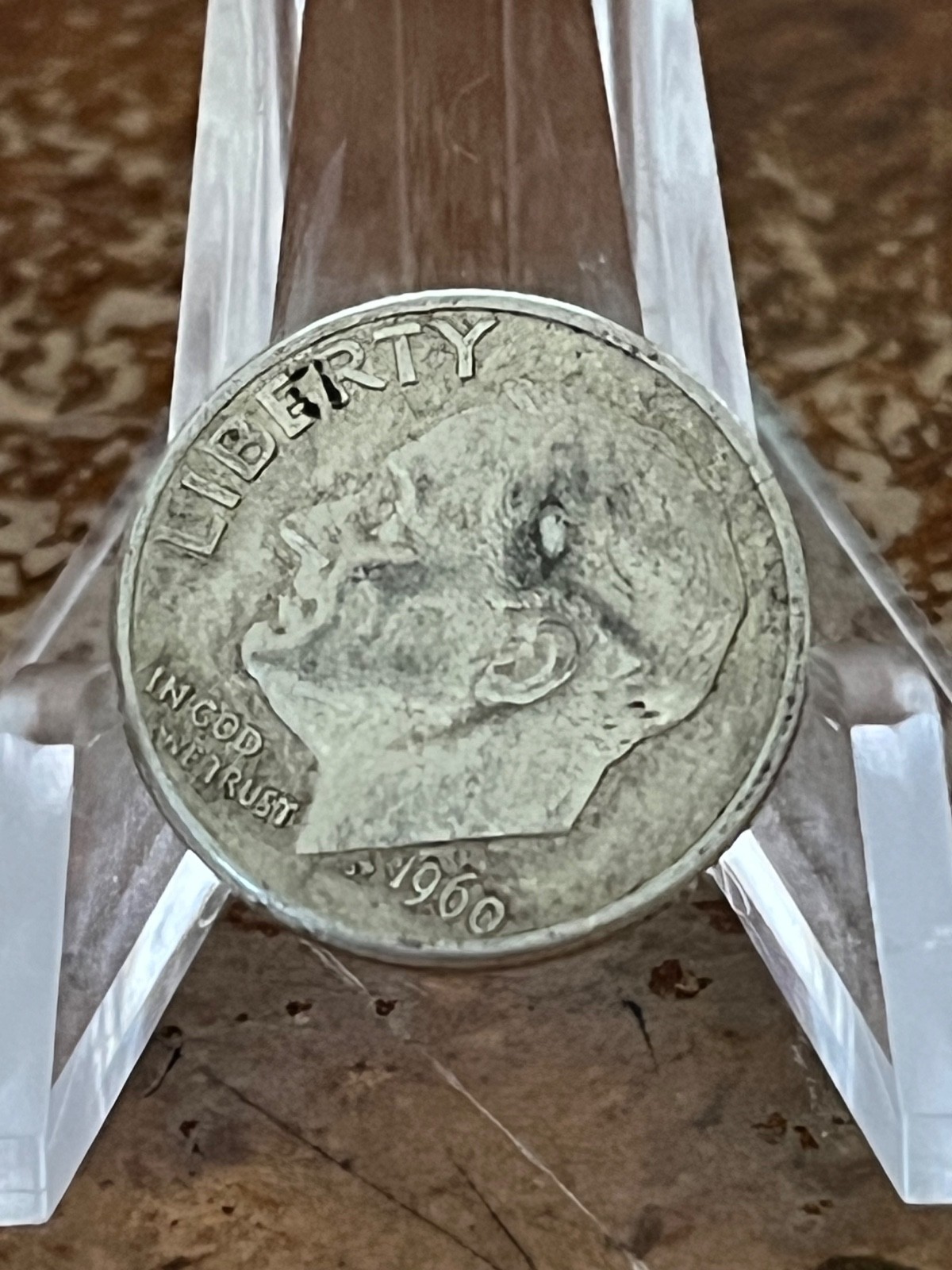 1960 DD (DDR MINT MARK)  Roosevelt Dime -AS SHOWN # DS96