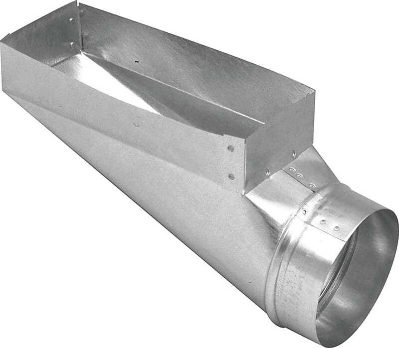 NEW Imperial GV0650 GALVANIZED STEEL Duct End Boot, 3-1/4" x 10" x 4" 5386990